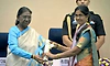 ರಾಷ್ಟ್ರಪತಿಯವರಿಂದ ರಾಷ್ಟ್ರೀಯ ಶಿಕ್ಷಕ ಪ್ರಶಸ್ತಿ ಪಡೆದ ಹೊಸನಗರದ ರತ್ನಕುಮಾರಿ ಎಸ್‌
