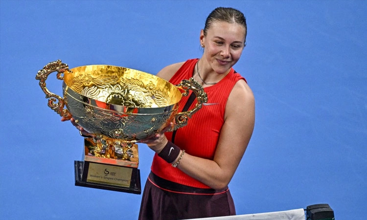 China Open: ಚೀನ ಓಪನ್ ಟೆನಿಸ್; ಅಮಂಡಾ ಅನಿಸಿಮೋವಾ ಚಾಂಪಿಯನ್