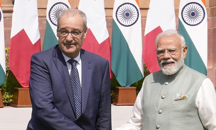 PM Modi hosts Swiss President Parmelin for wide-ranging talks