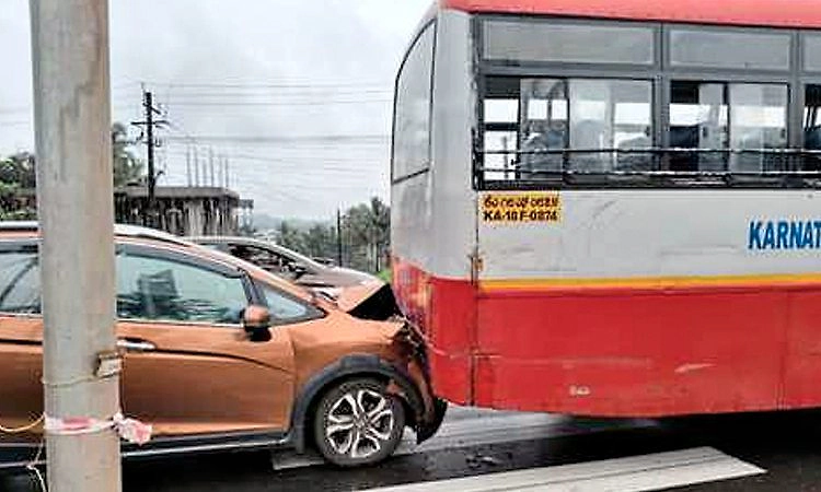 ಬಿ.ಸಿ ರೋಡ್ ಸಮೀಪ ಸರಣಿ ಅಪಘಾತ