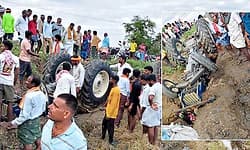 Siddapura: ಮರಳು ತುಂಬಿದ್ದ ಟ್ರ್ಯಾಕ್ಟರ್ ಪಲ್ಟಿ... ಚಾಲಕ ಸ್ಥಳದಲ್ಲೇ ಮೃತ್ಯು