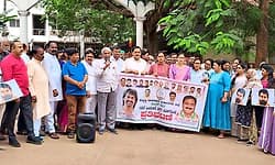 ಸವಿತಾ ಸಮಾಜದ ವಿರುದ್ದ ಅವಹೇಳನಕಾರಿ ಪದ ಬಳಕೆ: ಸಿ.ಟಿ‌ ರವಿ ವಿರುದ್ಧ ಕಾಂಗ್ರೆಸ್ ಪ್ರತಿಭಟನೆ