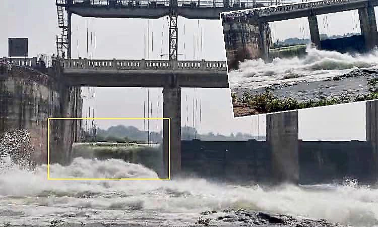 Technical glitch at gate 22 of Hipparagi dam leads to heavy water loss