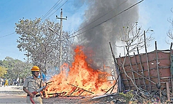 Worker sheds gutted in fire at JP Nagar RBI Layout, no casualties reported