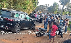 Two injured in car-bike collision near Karkala