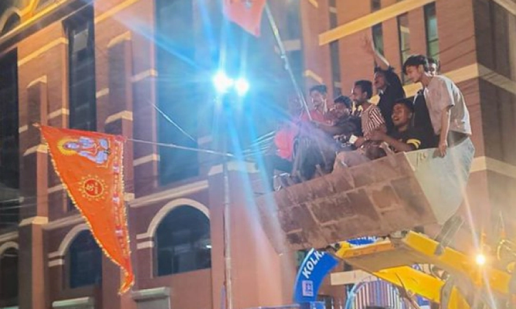 BJP workers used bulldozer to demolish meat shops in Kolkata market after winning elections: TMC