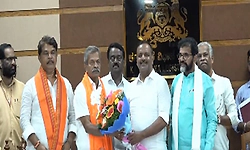 Karnataka: BJP leader Jeevaraj takes oath as Sringeri MLA