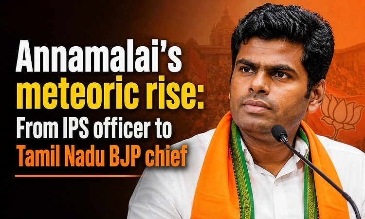 Annamalai's meteoric rise; from IPS official to TN BJP chief