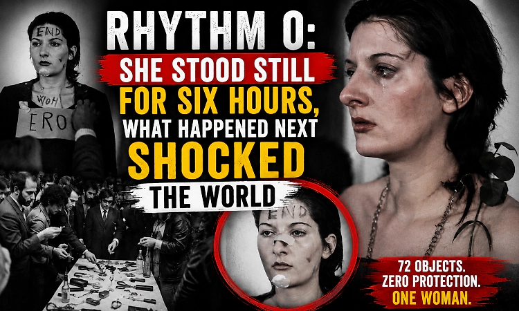 Rhythm 0: She stood still for six hours, what happened next shocked the world
