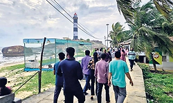 ಮಳೆ ಇಳಿಮುಖ; ಕಾಪು ಕಡಲತಡಿಯಲ್ಲಿ ಪ್ರವಾಸಿಗರ ದಟ್ಟಣೆ
