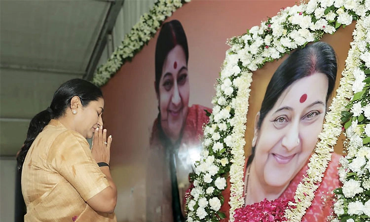 ಸುಷ್ಮಾ ಸ್ವರಾಜ್ ಪುಣ್ಯತಿಥಿ: ಬಿಜೆಪಿ ನಾಯಕರಿಂದ ಭಾವಪೂರ್ಣ ನಮನ