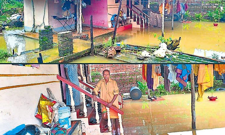 Bangrakulur: ತೋಡಿನಲ್ಲಿ ತುಂಬಿದ ಹೂಳು: ಮನೆ ಜಲಾವೃತ