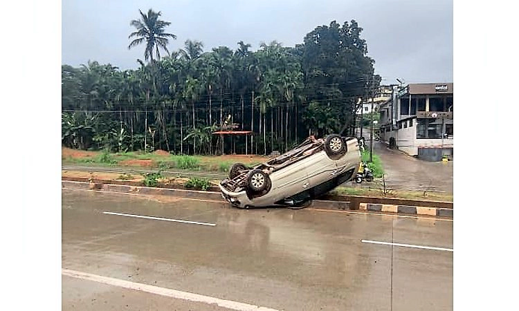 ಸೂರಿಕುಮೇರು ಬಳಿ ಕಾರು ಅಪಘಾತ; 6 ಮಂದಿಗೆ ಗಾಯ