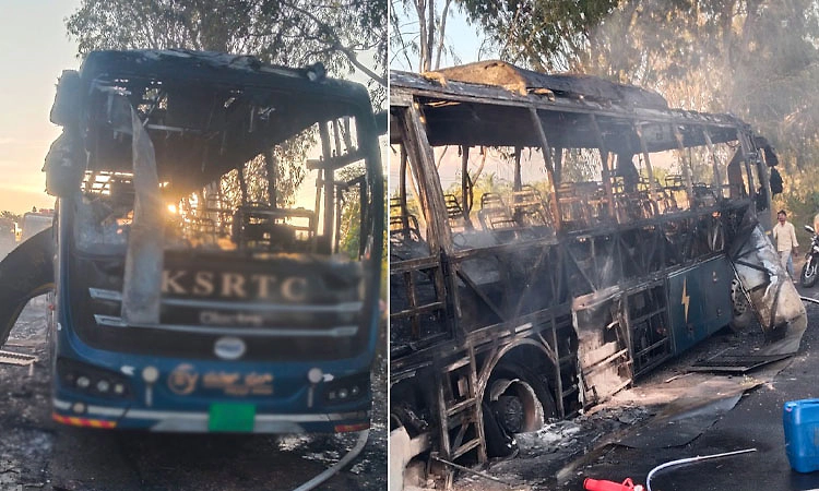 Hunsur: ಚಲಿಸುತ್ತಿದ್ದ ಇವಿ ಎಲೆಕ್ಟ್ರಿಕ್ ಬಸ್‌ನಲ್ಲಿ ಭಾರಿ ಬೆಂಕಿ, ಸಂಪೂರ್ಣ ಭಸ್ಮ