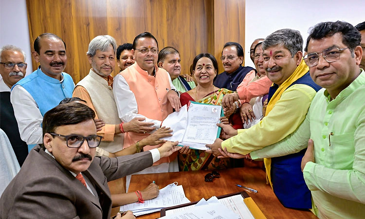 ಉತ್ತರಾಖಂಡ ರಾಜ್ಯಸಭಾ ಚುನಾವಣೆ: ಬಿಜೆಪಿ ಅಭ್ಯರ್ಥಿಯಾಗಿ ದಿನೇಶ್ ಆರ್ಯ ನಾಮಪತ್ರ ಸಲ್ಲಿಕೆ