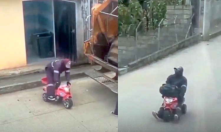 Video: ಕಸದ ರಾಶಿಯಲ್ಲಿ ಆಟಿಕೆ ಕಾರು; ಅದರಲ್ಲೇ ಕೂತು ಬಾಲ್ಯದ ಆಸೆ ಪೂರೈಸಿದ ವ್ಯಕ್ತಿ