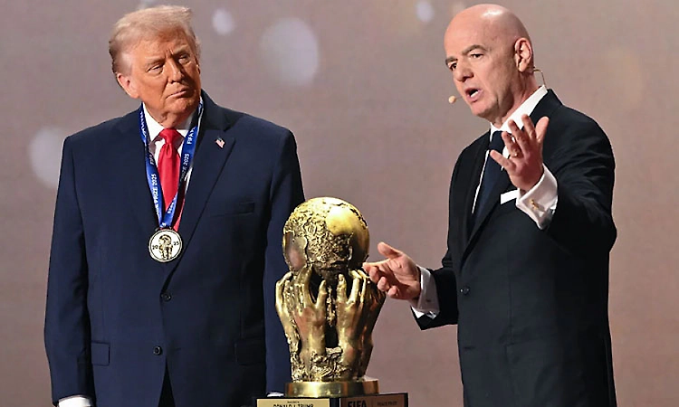 FIFA gives President Donald Trump peace prize in departure from its traditional focus on sport