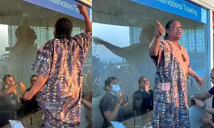 Mumbai: ಹತಾಶಳಾಗಿ ಕೌಂಟರ್‌ ಮೇಲೇರಿ ನಿಂತು ವಿದೇಶಿ ಮಹಿಳೆಯ ಆಕ್ರೋಶ!