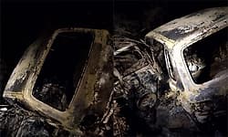 Honnavar: Car overturns and catches fire; two burnt alive
