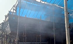 ಅರಾಟೆ : ಬೋಟು ನಿರ್ಮಾಣ ಘಟಕದಲ್ಲಿ ಅಗ್ನಿ ಅವಘಢ