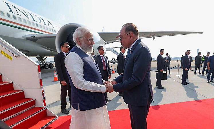 PM Modi arrives in Malaysia on two-day visit