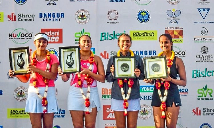 ಕಲಬುರಗಿ ವನಿತಾ ಐಟಿಎಫ್‌ ಟೆನಿಸ್‌: ವೈಷ್ಣವಿ ಅಂಕಿತಾಗೆ ಡಬಲ್ಸ್‌ ಪ್ರಶಸ್ತಿ 