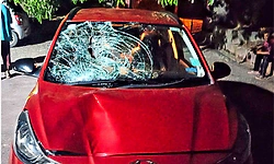 ಗುಡ್ಡೆಕೇರಿ ಬಳಿ ಭೀಕರ ಅಪಘಾತ: ಕಾರು ಡಿಕ್ಕಿಯಾಗಿ ವ್ಯಕ್ತಿ ಸ್ಥಳದಲ್ಲೇ ಸಾವು