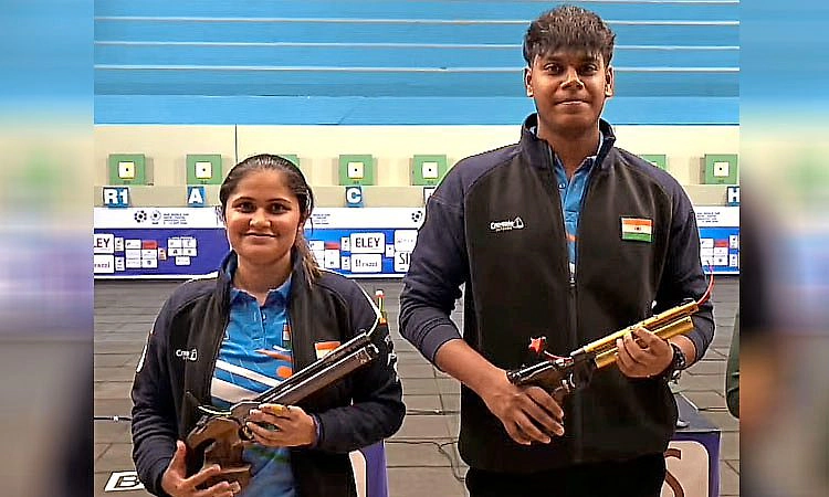 ಶೂಟಿಂಗ್: ಪಲಕ್-ಮುಕೇಶ್ ಜೋಡಿಗೆ ವಿಶ್ವದಾಖಲೆಯ ಚಿನ್ನ