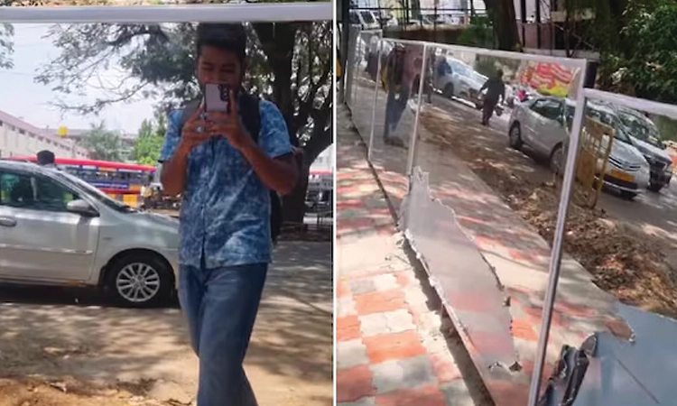 Mysuru: ರಸ್ತೆ ಬದಿ ಮೂತ್ರ ವಿಸರ್ಜನೆ ತಡೆಯಲು ಗೋಡೆಗೆ ಬೃಹತ್ ಕನ್ನಡಿ ಅಳವಡಿಸಿದ ಪಾಲಿಕೆ!
