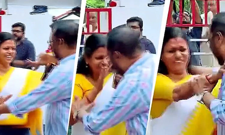 Video: ನೂತನವಾಗಿ ಆಯ್ಕೆಯಾದ ಶಾಸಕಿಯನ್ನು ತಬ್ಬಿಕೊಳ್ಳಲು ಮುಂದಾದ ಕಾಂಗ್ರೆಸ್ ನಾಯಕ!