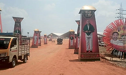 ಬಿಎಸ್‌ವೈ ಪುರಪ್ರವೇಶಕ್ಕೆ ದಸರಾ ಮಾದರಿ ಸ್ವಾಗತ 