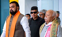 RSS chief Mohan Bhagwat on three-day visit of Bihar :A warm welcome by Deputy CM Samrat Choudhary 