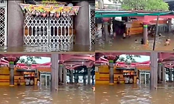 Heavy Rain: ನರಸಿಂಹವಾಡಿಯ ಶ್ರೀ ದತ್ತ ಮಂದಿರದ ಗರ್ಭಗುಡಿ ಜಲಾವೃತ