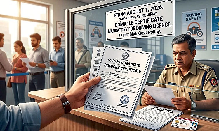 ಮಹಾರಾಷ್ಟ್ರದಲ್ಲಿ ಆ.1ರಿಂದ ಡ್ರೈವಿಂಗ್ ಲೈಸೆನ್ಸ್‌ಗೆ ವಾಸ ಪತ್ರ ಕಡ್ಡಾಯ
