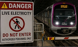 Underground Metro corridor to be energised from Aug. 10; public warned against unauthorised entry