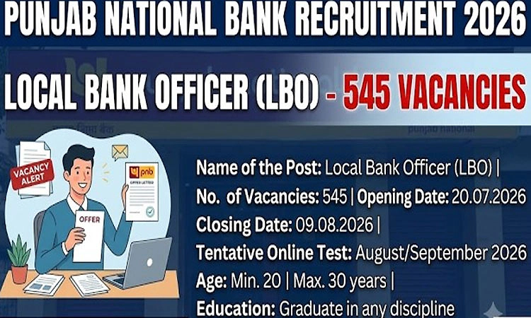 Recruitment: ಪಂಜಾಬ್‌ ನ್ಯಾಶನಲ್‌ ಬ್ಯಾಂಕ್:‌ 500ಕ್ಕೂ ಅಧಿಕ ಹುದ್ದೆಗಳಿಗೆ ಅರ್ಜಿ ಆಹ್ವಾನ