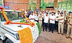 ಉಡುಪಿ ಪೊಲೀಸ್‌ ಇಲಾಖೆಗೆ ಬೊಲೆರೊ: ದ.ಕ.ಜಿಲ್ಲಾ ಕೇಂದ್ರ ಸಹಕಾರಿ ಬ್ಯಾಂಕ್‌ ಕೊಡುಗೆ