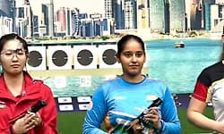 ಶೂಟಿಂಗ್ ವಿಶ್ವಕಪ್: ಸ್ವರ್ಣ ಗೆದ್ದ ಸಿಮ್ರನ್ ಪ್ರೀತ್ ಕೌರ್     