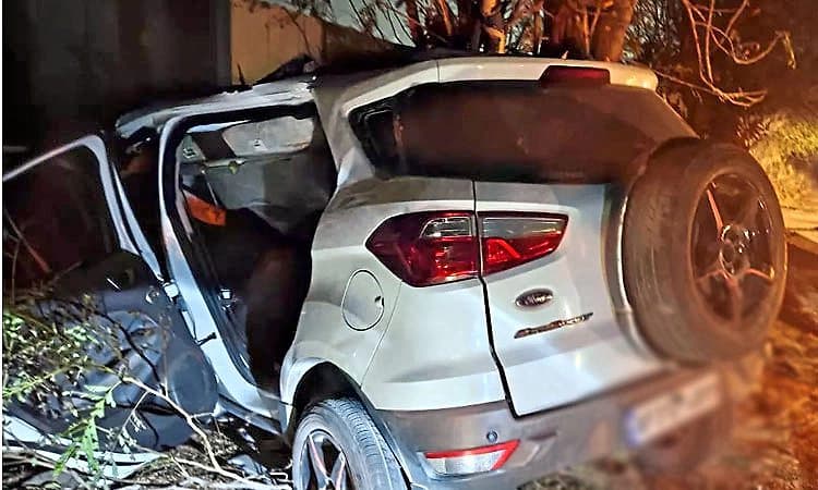 Telangana; ಭೀಕರ ಅಪಘಾತ: ಮರಕ್ಕೆ ಡಿಕ್ಕಿ ಹೊಡೆದ ಕಾರು; ನಾಲ್ವರು ವಿದ್ಯಾರ್ಥಿಗಳು ಮೃತ್ಯು