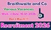Job Recruitment: ಬ್ರೈತ್‌ ವೈಟ್‌ & ಕಂಪನಿ ಲಿಮಿಟೆಡ್-ಹಲವು ಹುದ್ದೆಗಳಿಗೆ ಅರ್ಜಿ ಆಹ್ವಾನ