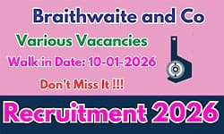 Job Recruitment: ಬ್ರೈತ್‌ ವೈಟ್‌ & ಕಂಪನಿ ಲಿಮಿಟೆಡ್-ಹಲವು ಹುದ್ದೆಗಳಿಗೆ ಅರ್ಜಿ ಆಹ್ವಾನ