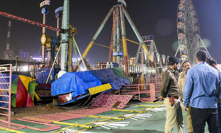 Police book swing operator, staff after joyride collapse kills cop, injures 11 at Surajkund fair