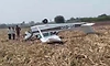 Private mini aircraft crashes, both occupants eject out