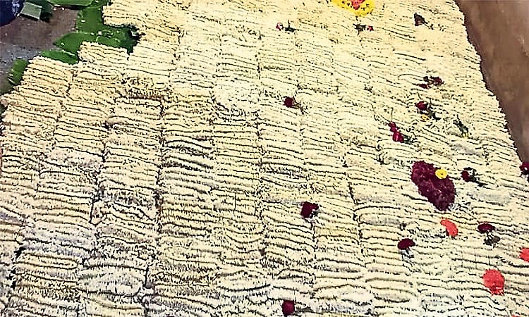 Jasmine bundles offered for Bappanadu Devi’s Shayana ritual