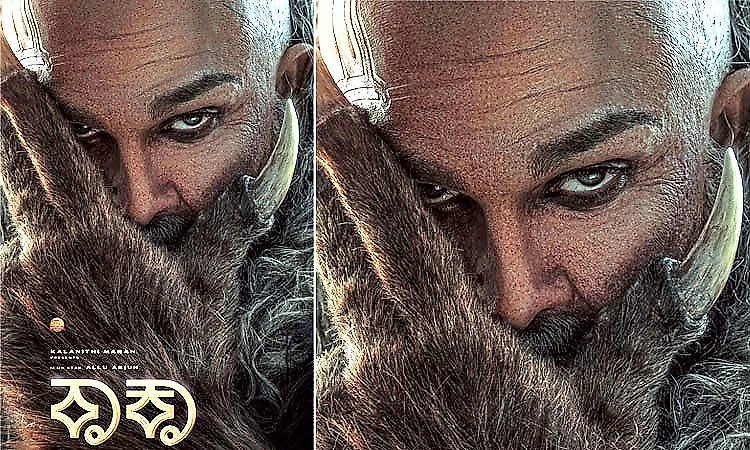 Allu Arjun’s movie with Atlee titled ‘Raaka’, actor sports bald look in the poster