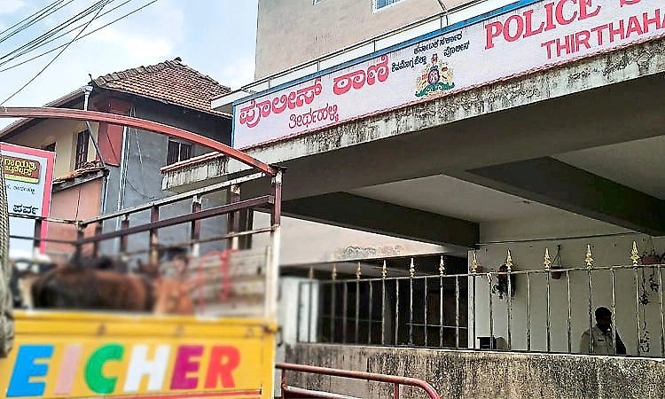 Thirthahalli: Three taken into custody along with cattle transport vehicle