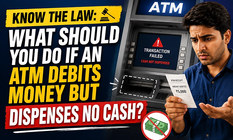 Know the law: What should you do if an ATM debits money but dispenses no cash?
