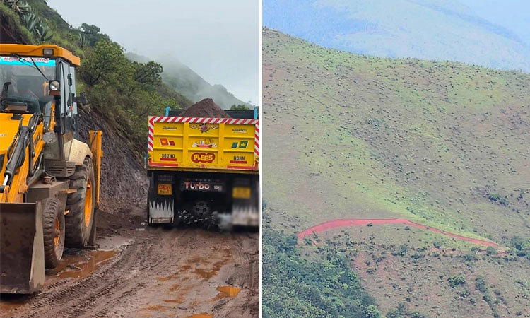 ಚಿಕ್ಕಮಗಳೂರು: ಮುಳ್ಳಯ್ಯನಗಿರಿ ತಪ್ಪಲಿನಲ್ಲಿ ಜೆಸಿಬಿ-ಹಿಟಾಚಿ ಘರ್ಜನೆ