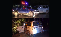 Police seize Innova vehicle after dramatic chase, rescue cattle in Koppa