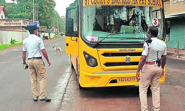 Udupi police inspect 483 school vehicles, collect Rs 71,000 in fines